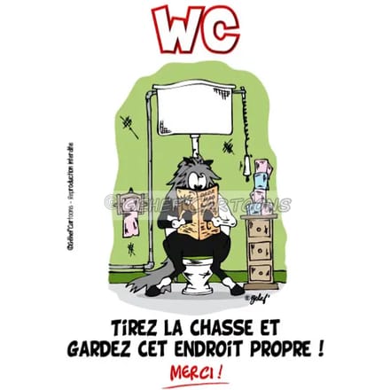 Humoristische toiletplaat Fr8Man