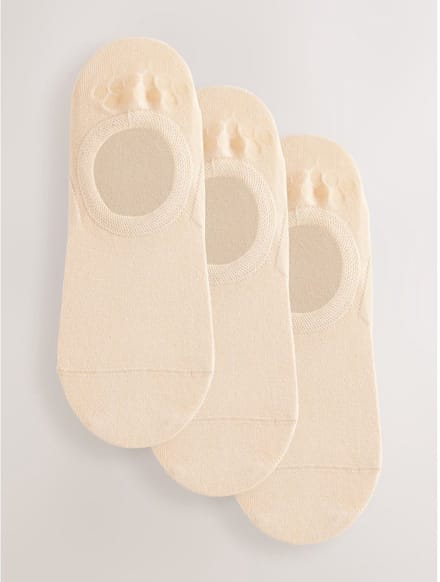 Next - Dames - 3 Paar footsies - Huidkleur
