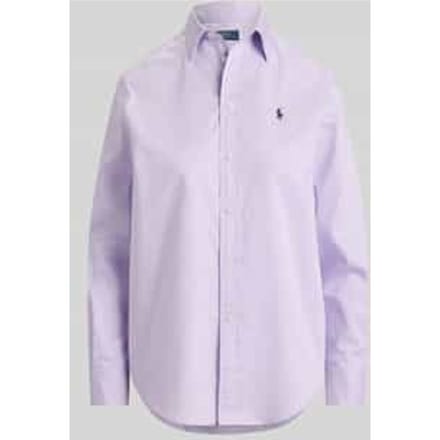 relaxed fit overhemdblouse van puur katoen