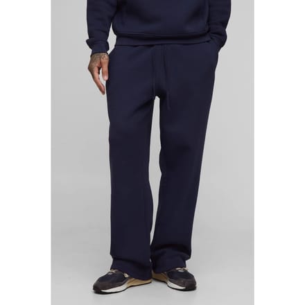 Lange Basic Joggers met Rechte Pijpen | Navy | Size Medium
