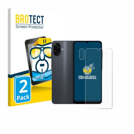 BROTECT - Screenprotector voor Samsung Galaxy A07 (Voor+Camera) - Folie Beschermfolie transparant 2 Stuks