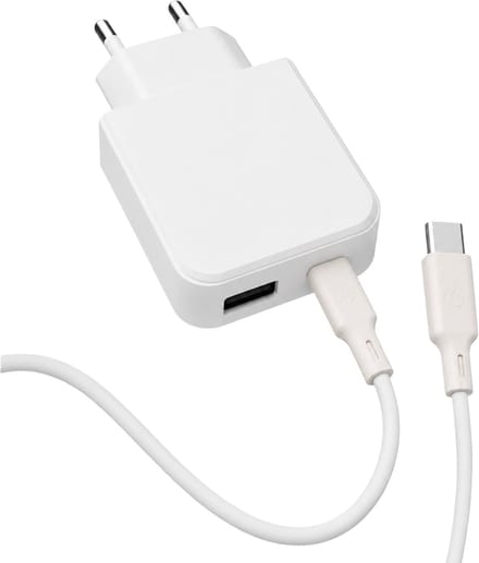 YSONIC 45W USB-C Snellader met 1 meter Kabel – Type-C Oplader voor Smartphone, Tablet & Laptop – Wit