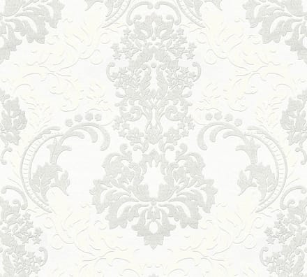 BAROK BEHANG - Wit met glitters  - AS Creation Neue Bude 2.0