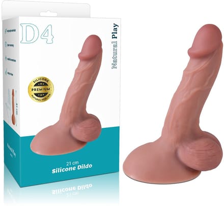 Erospace Natural Play D4 – realistische siliconen dildo van 21 cm