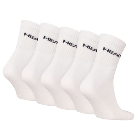 HEAD unisex 5P halfhoge sokken elements wit