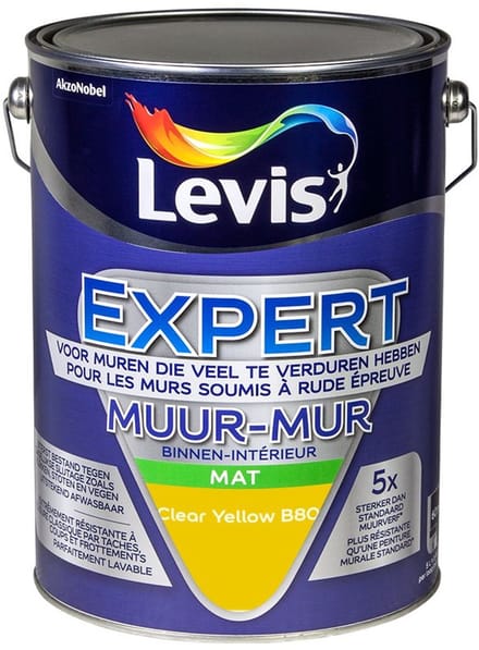 Levis - Expert Muur Binnen Mix - Clear Yellow B80 - Mengverf - 5 L