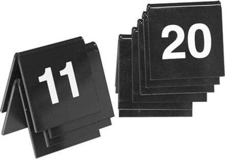 Tafelnummer Set (11T/M20) 880111
