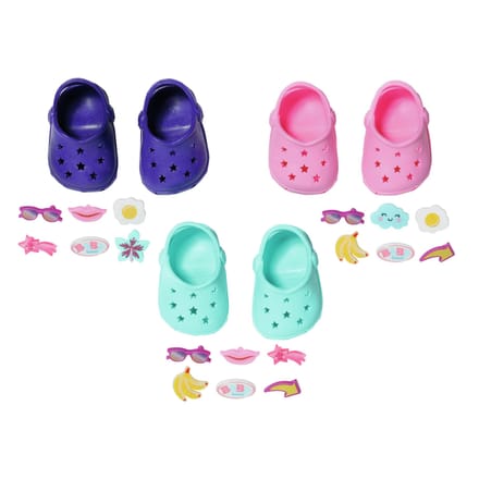 ZAPF CREATION – BABY born 43 cm – badschoenen – Crocs-stijl – pins