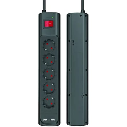 Multi-contactdoos Monster 5 Ac/2 Usb-A
