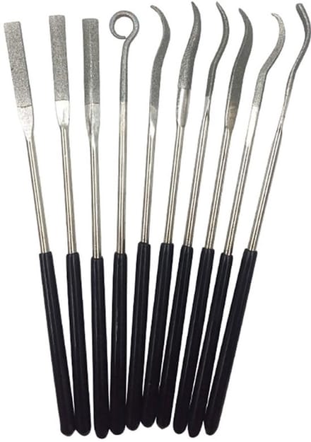 SPHProducts - 10-delig diamant naaldvijlset - mini vijlen voor