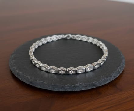 Christian wit gouden schakel armband