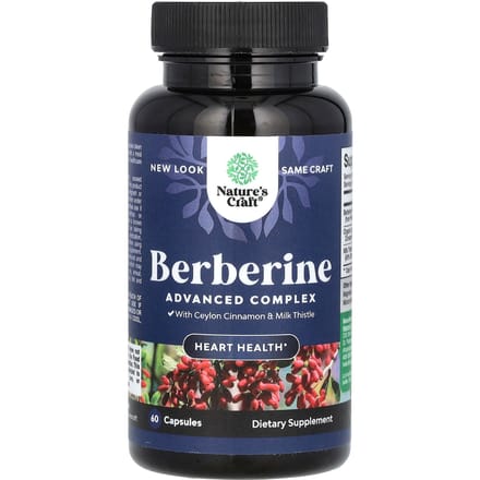 Nature's Craft, Berberine, Geavanceerd Complex, 60 Capsules