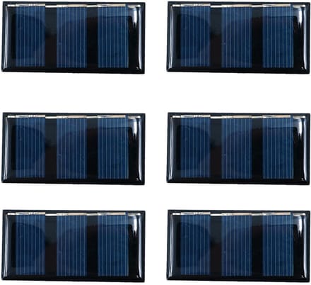 Set van 6 Mini Zonnepaneel Kits voor DIY Projecten