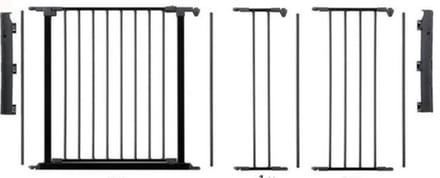 Babydan Flex Traphekje - Overloop - 2 x deur - 197 - 205 cm - Schroefbevestiging - Zwart