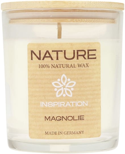 Geurkaars in glas natuurlijke was Wenzel Candles Magnolia 85×70mm