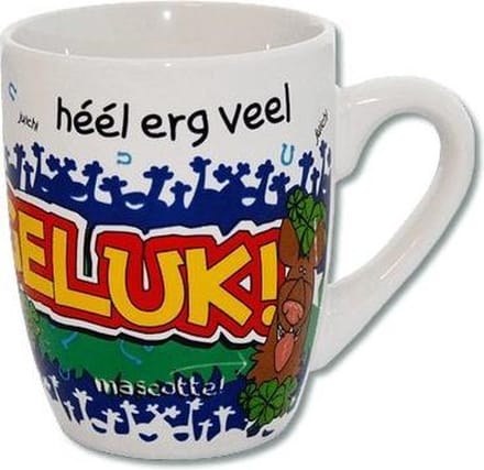 Cartoonmok / Beker  Geluk