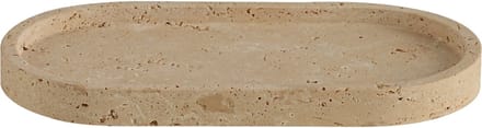 Ovale Travertin Serveerplank & Plateau Beige