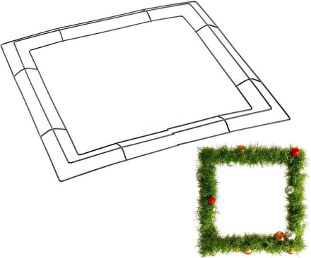Kroon Frame - Draad Kroon - Decoratie Maken - Robuuste Metaalconstructie - 30 cm - Groen