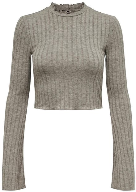 Only Tonja Top Met Lange Mouwen Beige M Vrouw