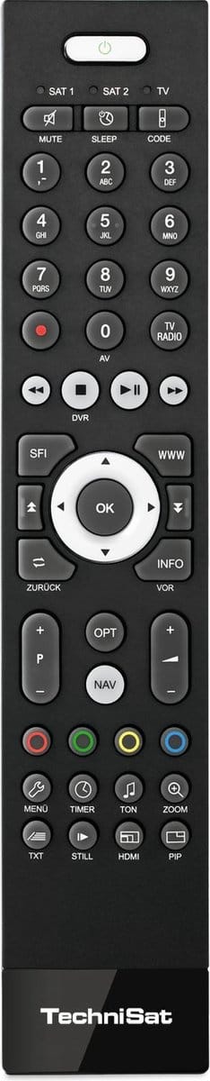 TechniSat afstandsbediening IR, Zwart