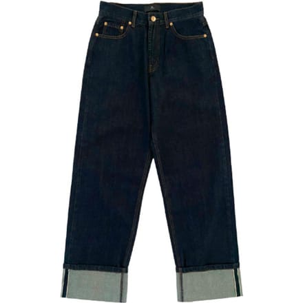 WithBlack Wblhazel blue turn up jeans 00001436
