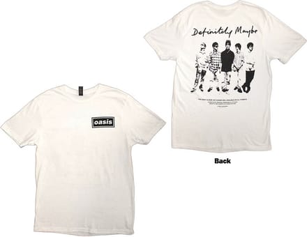 Oasis - Definitely Maybe Promo Heren T-shirt - XL - Wit