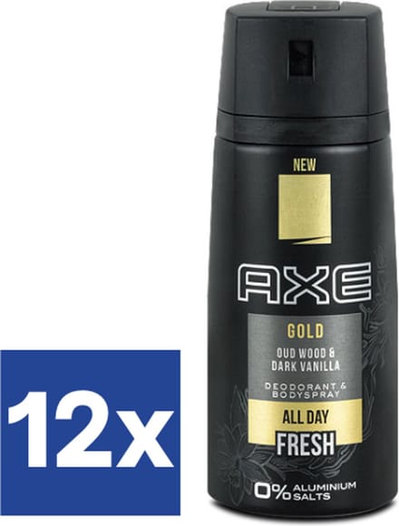 Axe Deodorant Spray Gold (Voordeelverpakking) - 12 x 150 ml