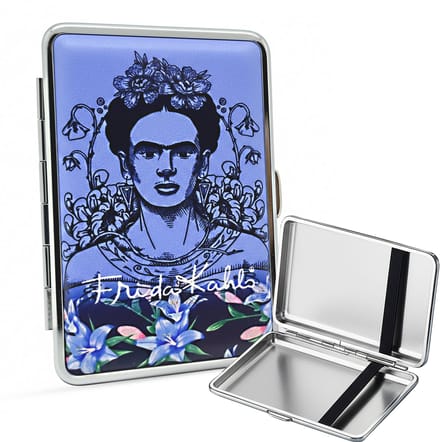 Sigarettendoosje Frida Kahlo - Farida Blauw - Metaal - 12 Sigaretten