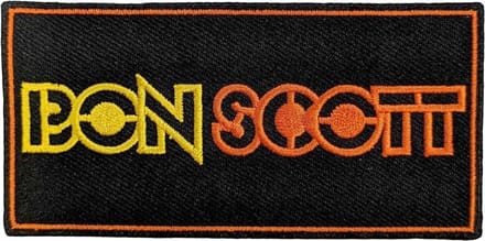 Bon Scott - Logo Patch - Zwart