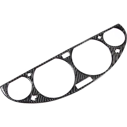 Cache de tableau de bord de console centrale en fibre de carbone pour BMW E46 M3 98 05 black