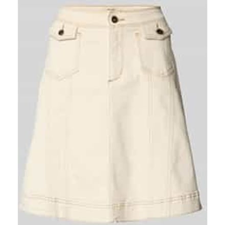 Jeansrok met klepzakken, model 'Colette'