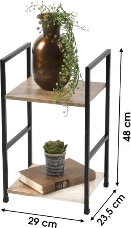 "COLORADO" DESIGN LADDERREK MET 2 NIVEAUS 29X23,5XH48CM