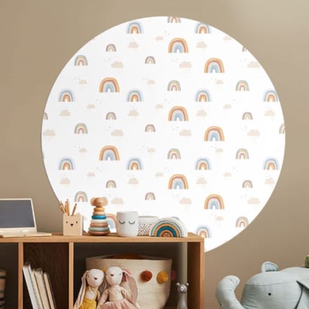 Behangcirkel 150cm Studio Wallz - Rainbow Pasty Perfect small