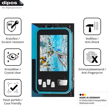 dipos – 2x Pantserfolie geschikt voor AgfaPhoto Realishot WP8000 | 9H Screenprotector