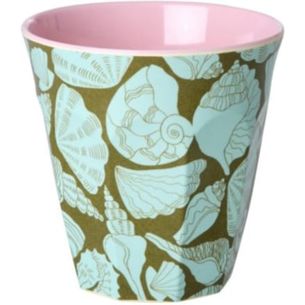 Rice melamine beker met zeeschelpen, 250 ml