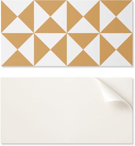 Zelfklevend decoratief vinylpaneel met print, 120x60 cm, geometrisch driehoekspatroon