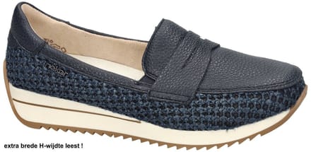 Rieker -Dames - blauw donker - ballerina's & mocassins - maat 43