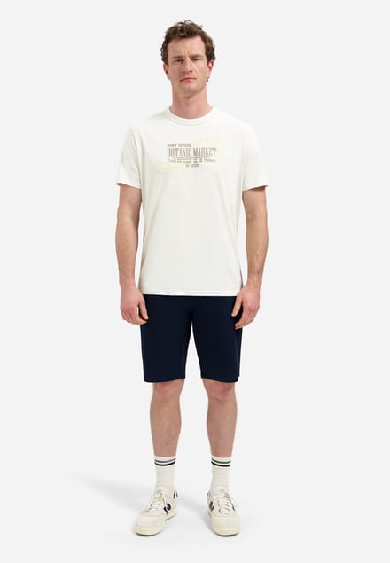 Artwork T-shirt met ronde hals