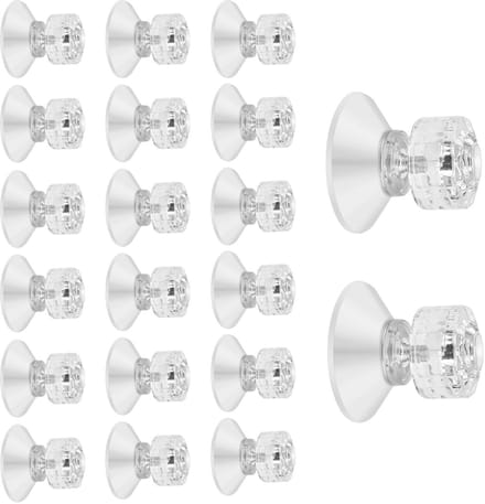 Dailygoods- Zuignappen 20 Stuks - 30 mm met Schroefdraad