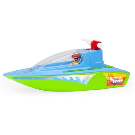 Lena speelgoedboot BOAZZ sportboot met pomp en waterpret.