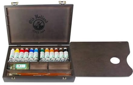 Old Holland Dark Woodbox Oil Paint 20 delige set