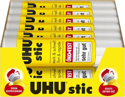 Wasbare Lijmstift 21g - Set van 12 Stuks voor Creatief Gebruik, School en Kantoor