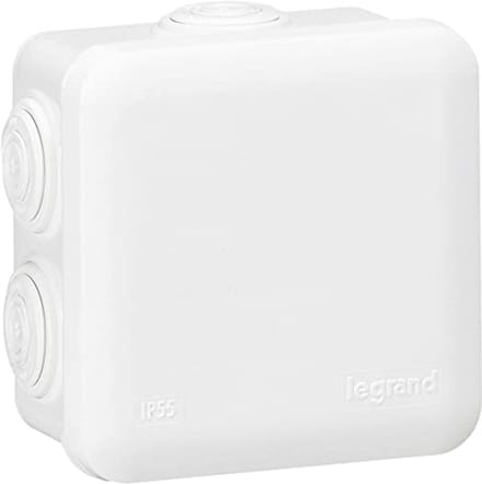 Aftakdoos 80 x 80 cm, waterdicht IP55, met 7 ingangen voor kabels