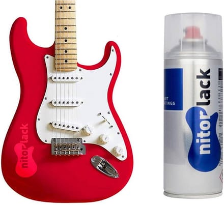 NitorLack Nitrocellulose Gitaarlak Rood Rose