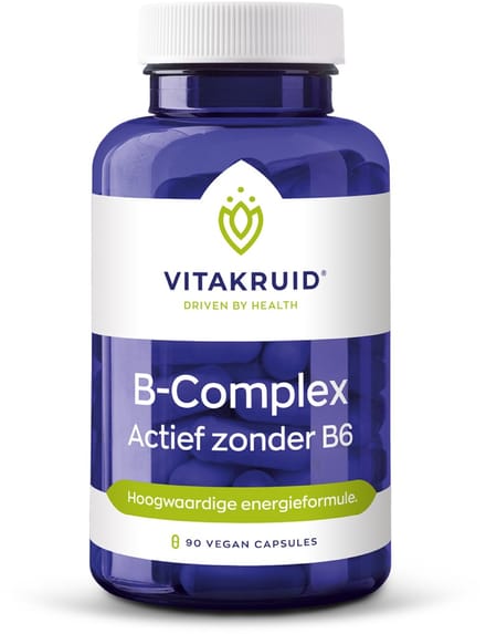 VitaKruid - B-complex Actief zonder B6 - 90 vcaps