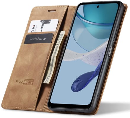 Hoesje geschikt voor Honor Magic 7 Lite - Book Case Leer Slimline Bruin
