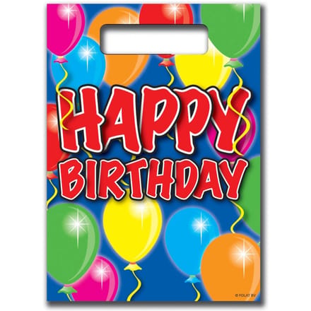 Folat BV Party bags Balloons Happy Birthday 8 pcs.