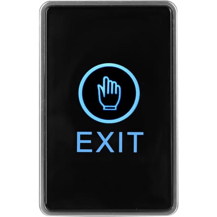 Interrupteur de déverrouillage de porte, panneau de capteur tactile pour systèmes de contrôle d'accès 12 V black