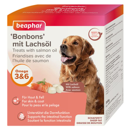 Beaphar Honden Voersupplement Bonbons Schapenvet met Zalmolie 245g