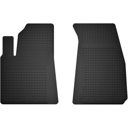 Wielganizator BasicProtect Serie - Universele Rubber Autovloermatten - Voor - 1.5cm Rant - Antislip